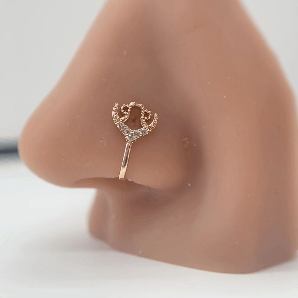 MERMAID TAIL DIAMOND NOSE RING